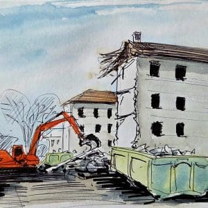 Zug Baustelle Gartenstadt 2025